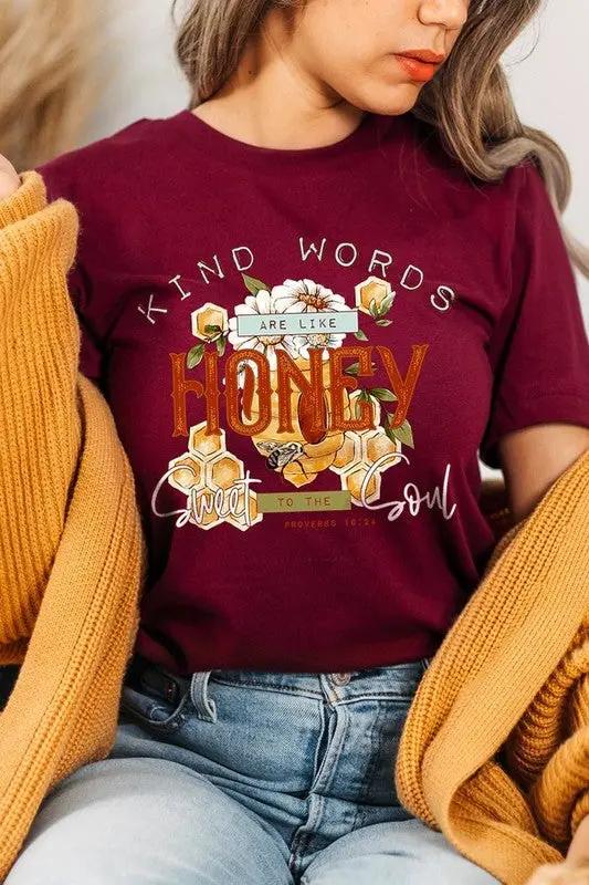 Kind Words Are Like Graphic Plus Tee (Plus Size) by Color Bear