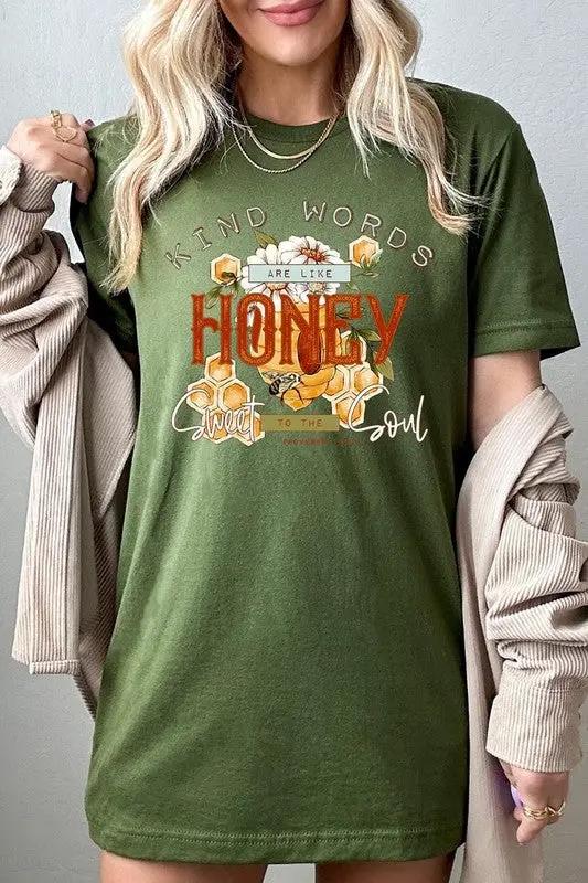 Kind Words Are Like Graphic Plus Tee (Plus Size) by Color Bear