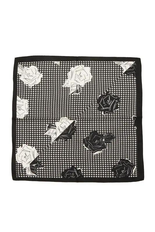 Roses Print Bandana Scarf by ICCO ACCESSORIES