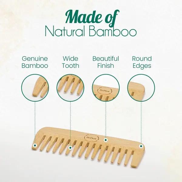 All-Natural Bamboo Hair Comb | BeNat by BeNat