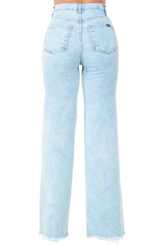 Brooklyn Wide Leg Jean with heart by GJG Denim