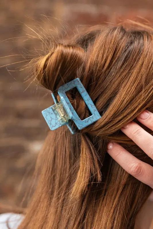 Carly Hair Claw - Turquoise by Spiffy & Splendid