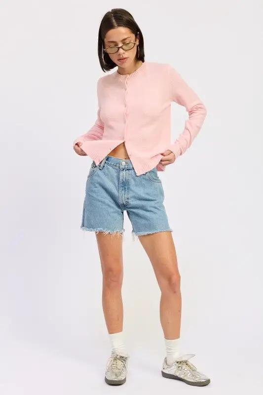 FITTED BUTTON UP CARDIGAN | Emory Park by Emory Park