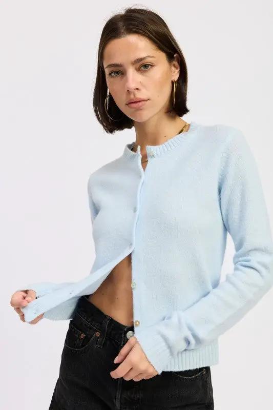 FITTED BUTTON UP CARDIGAN | Emory Park by Emory Park