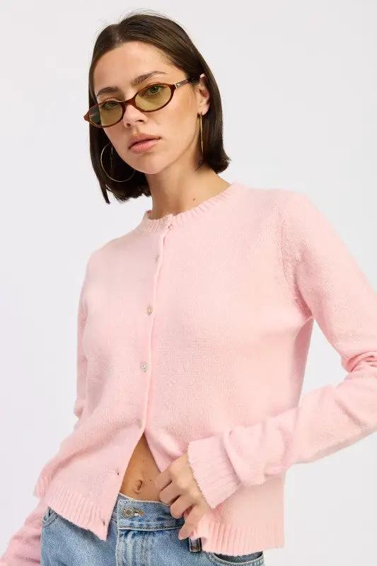 FITTED BUTTON UP CARDIGAN | Emory Park by Emory Park