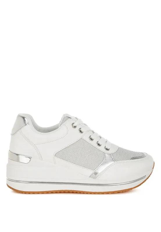Vespera Faux Leather & Mesh Sneakers | Rag Company by Rag Company