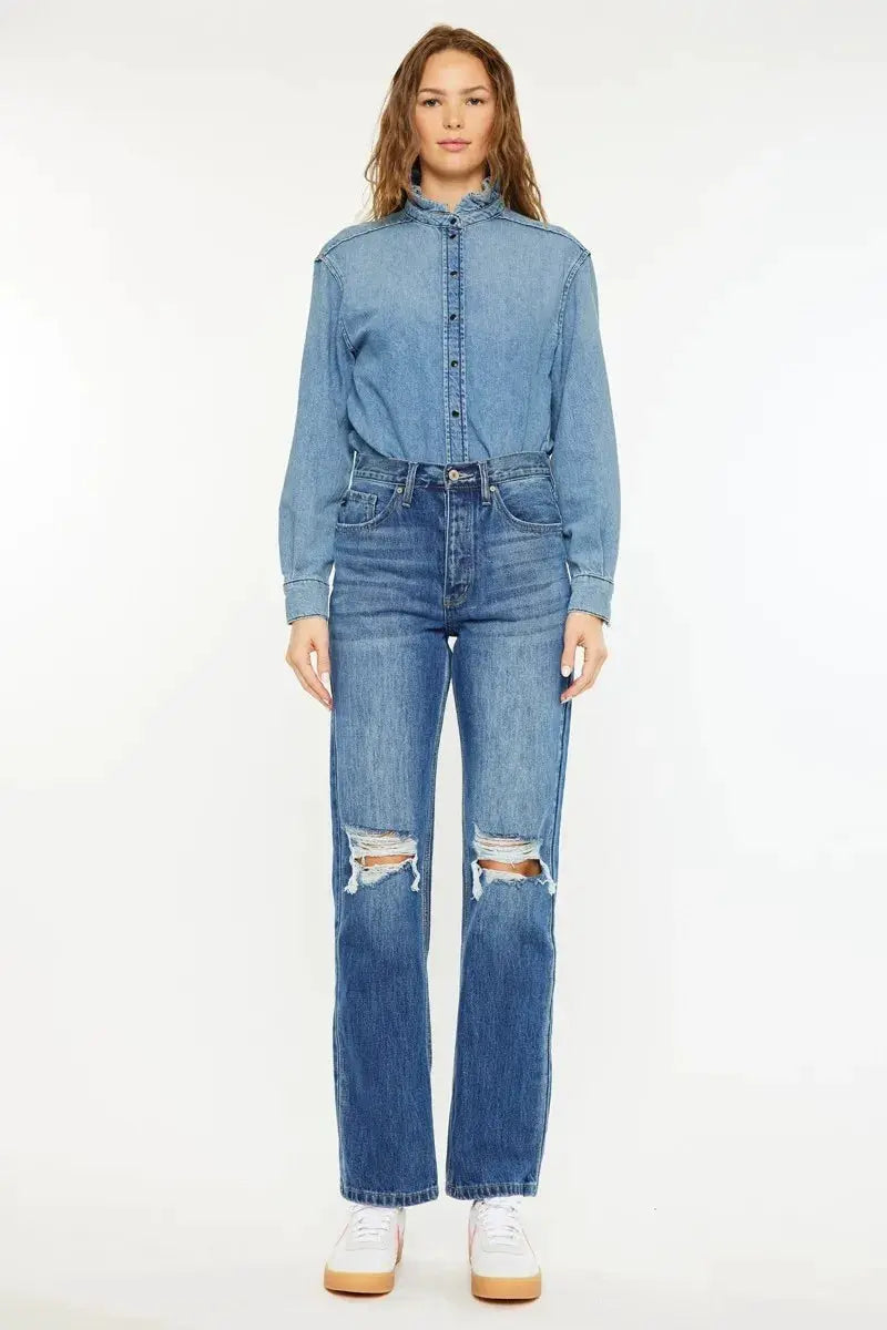 Ultra High Rise 90's Boyfriend Jeans | Kancan USA by Trendsi