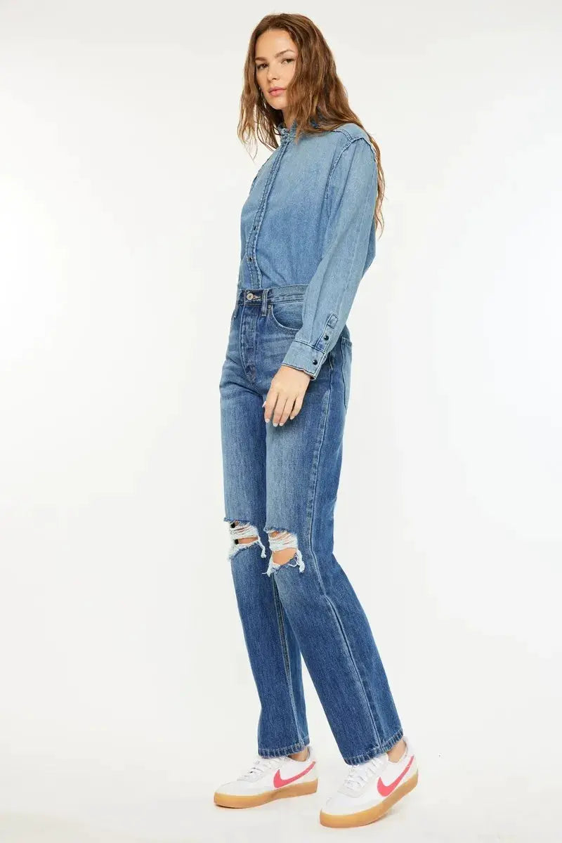Ultra High Rise 90's Boyfriend Jeans | Kancan USA by Trendsi