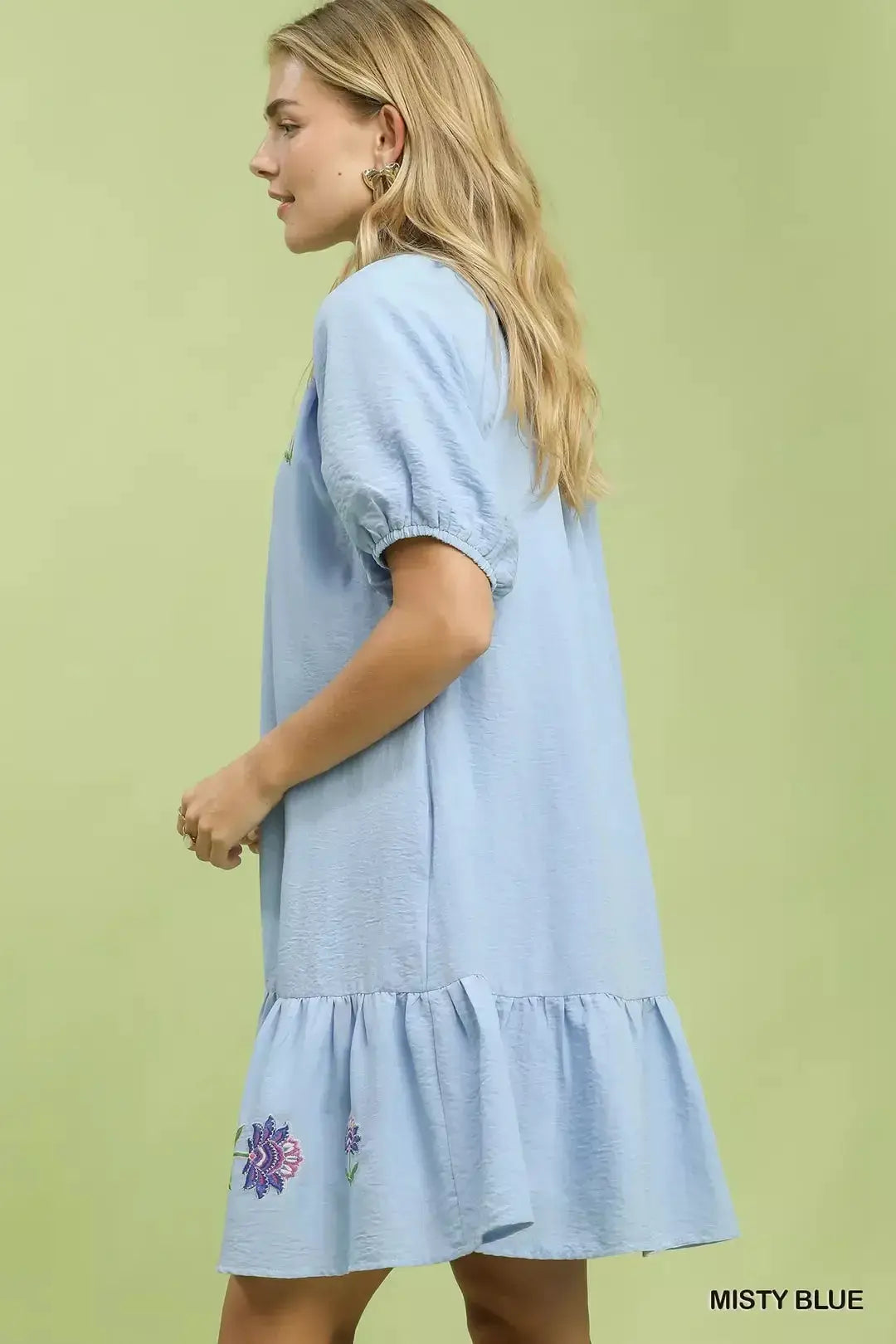Embroidered Floral Babydoll Dress | Umgee by Trendsi