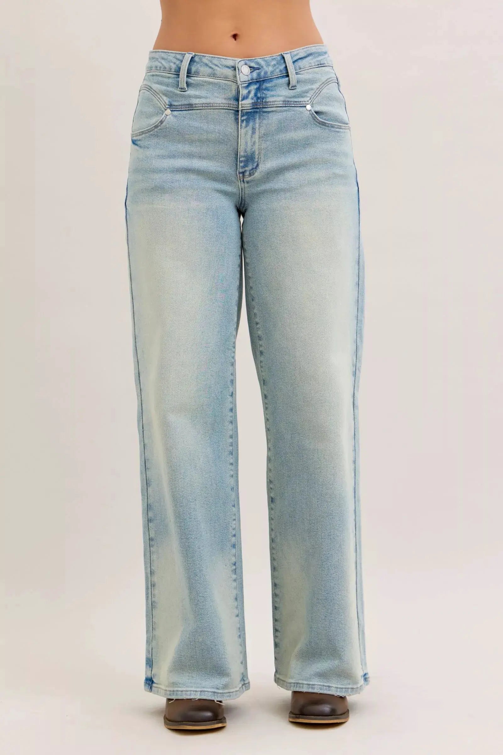 High Waist Column Straight Jeans | Judy Blue by Trendsi