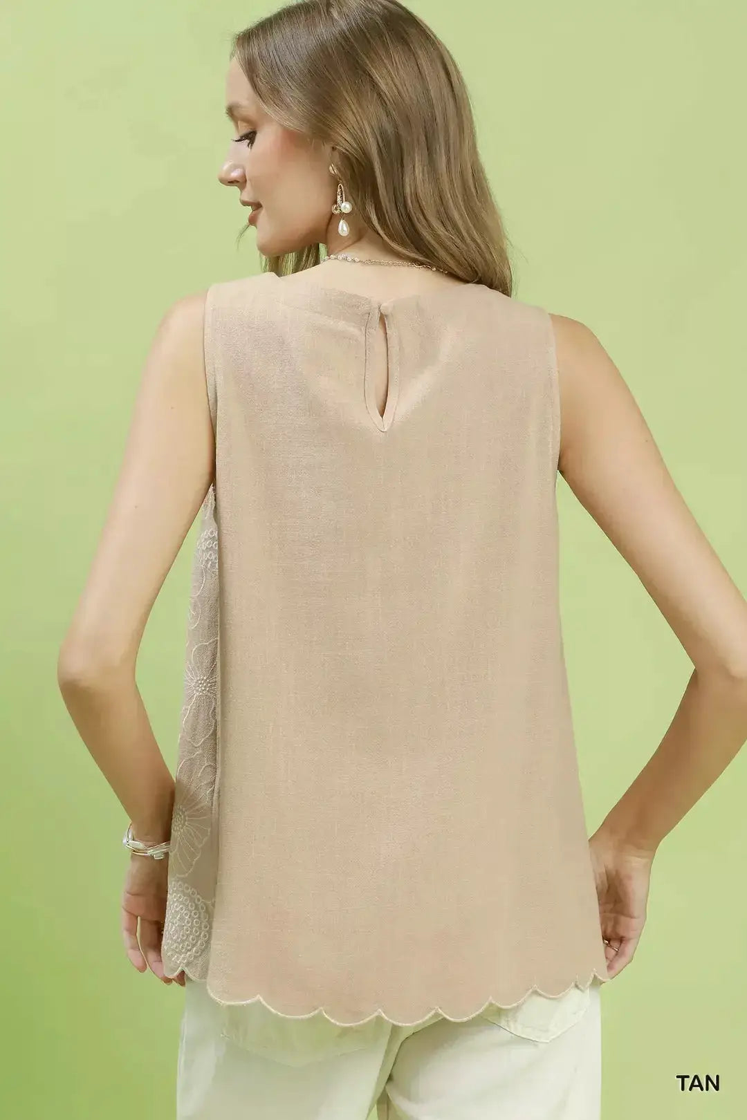 Floral Embroidered Sleeveless Top | Umgee by Trendsi