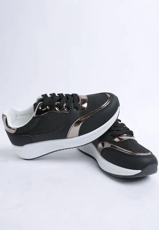 Subasa Chunky Mesh Lace Up Sneakers | Rag Company by Rag Company
