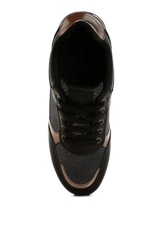 Vespera Faux Leather & Mesh Sneakers | Rag Company by Rag Company