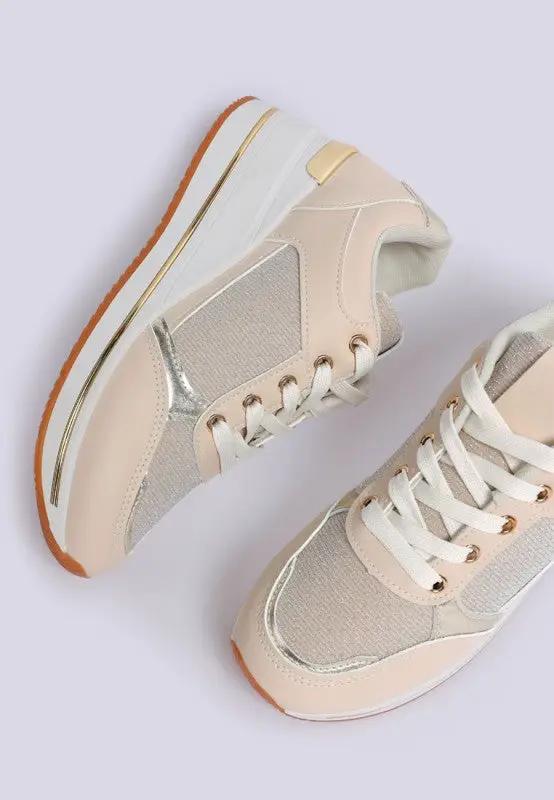 Vespera Faux Leather & Mesh Sneakers | Rag Company by Rag Company