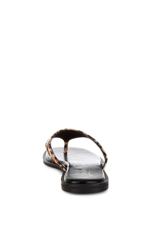 Buchi Animal Print Thong Flats | Rag Company by Rag Company