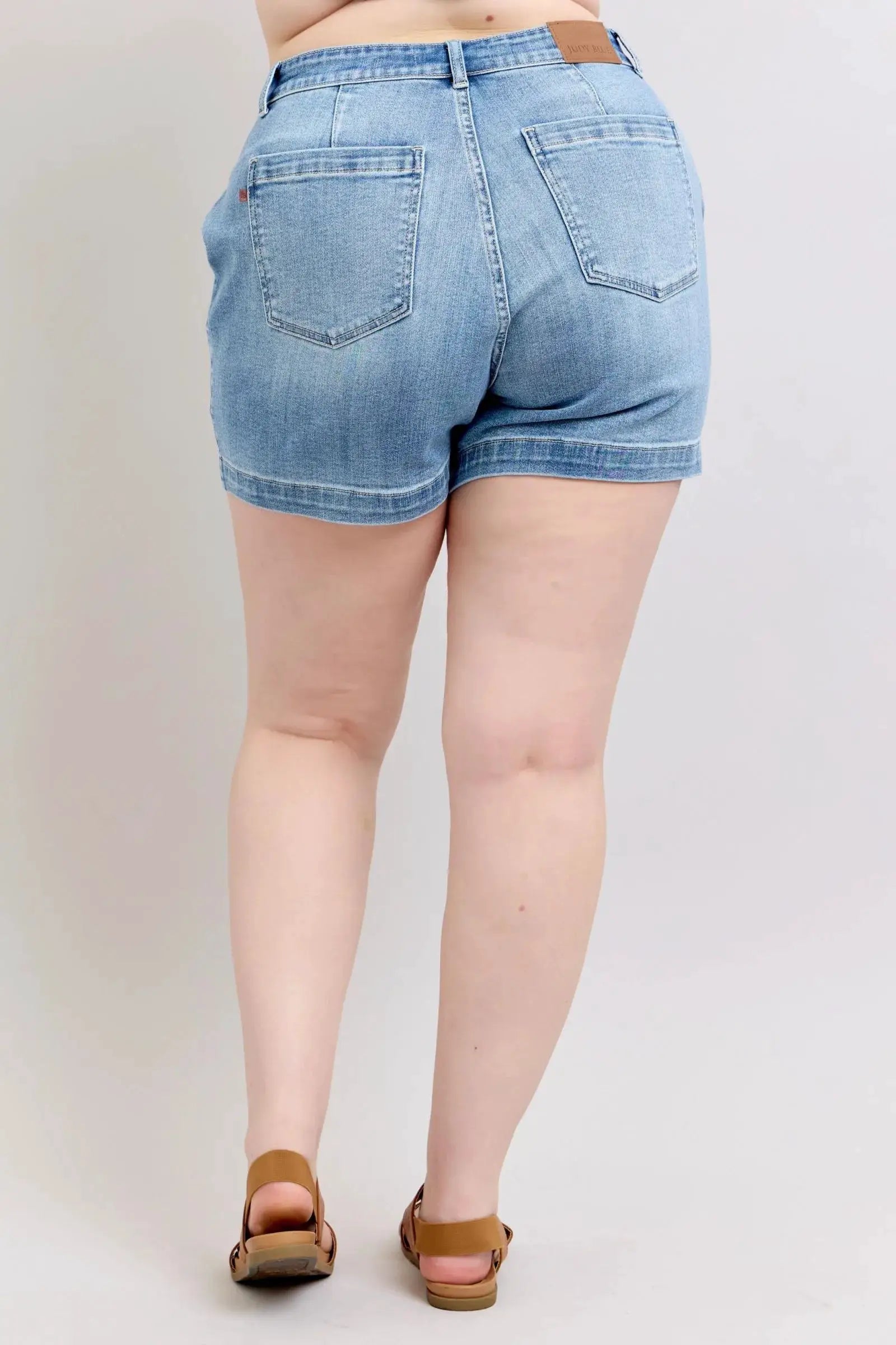 High Rise Denim Shorts Plus | Judy Blue by Trendsi