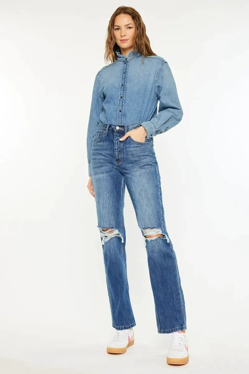 Ultra High Rise 90's Boyfriend Jeans | Kancan USA by Trendsi