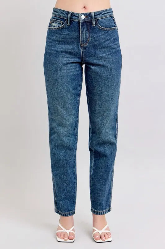 Judy Blue plus size high waisted straight leg jeans