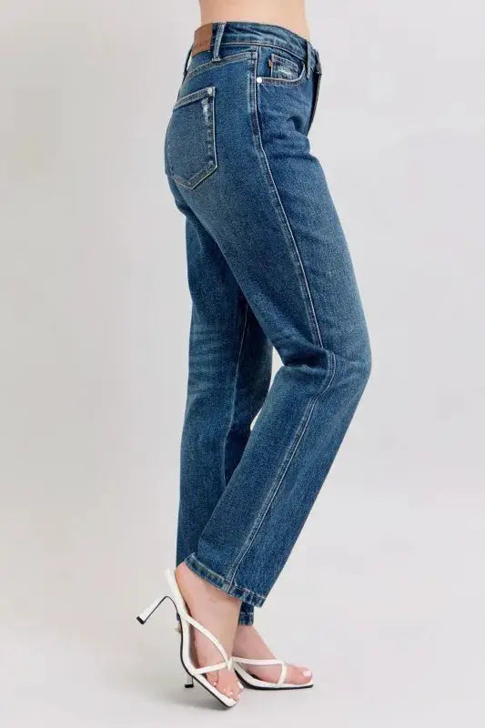 High Waisted Rigid Magic Straight Leg Jeans Plus | Judy Blue by Trendsi