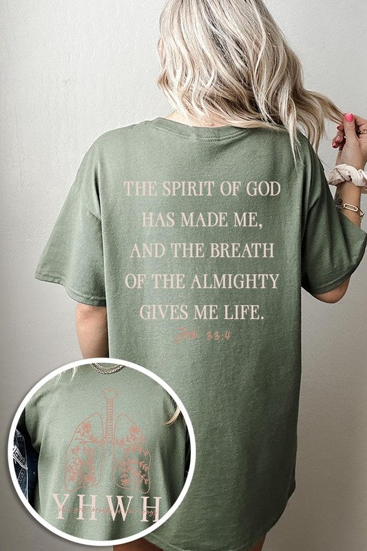 YHWH Christian graphic tee front and back 1