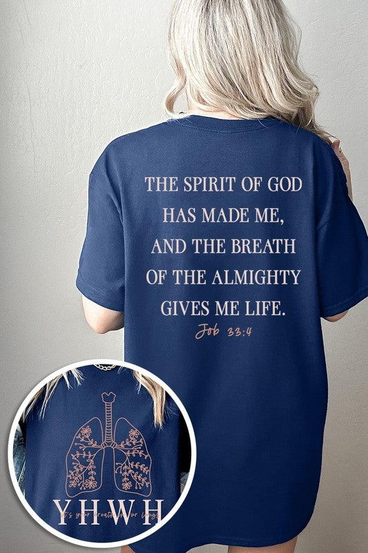 YHWH Christian graphic tee front and back 2