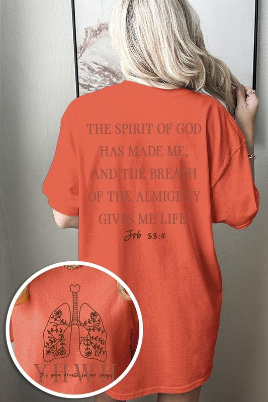 YHWH Christian graphic tee front and back view 7