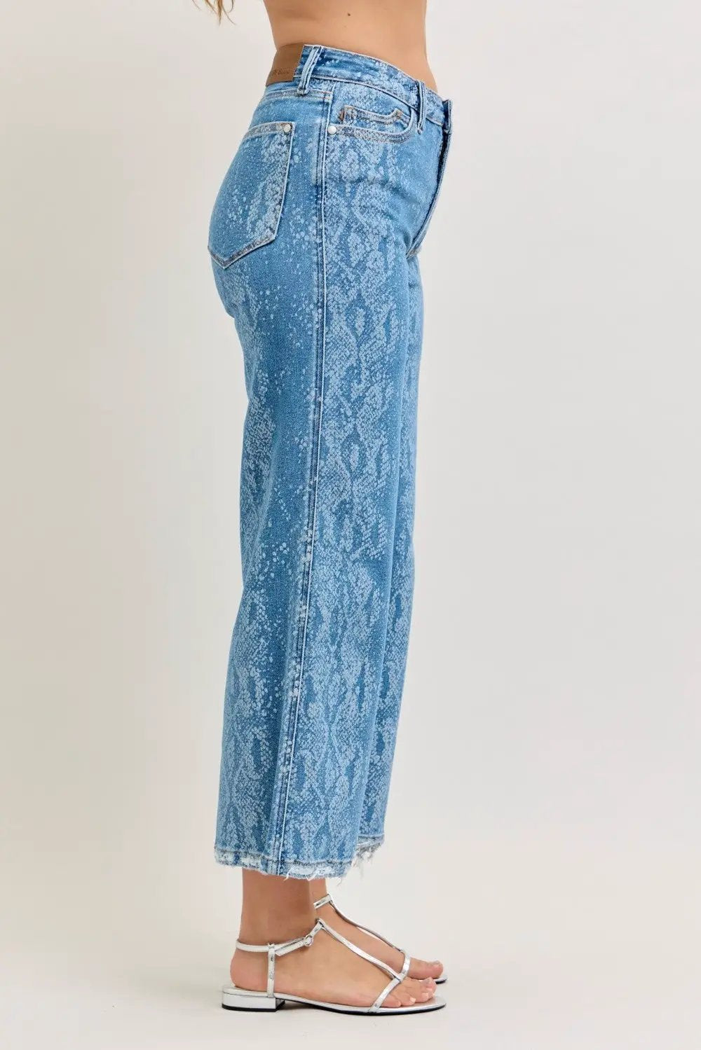 High Rise Ankle Wide Leg Jeans | Judy Blue by Trendsi