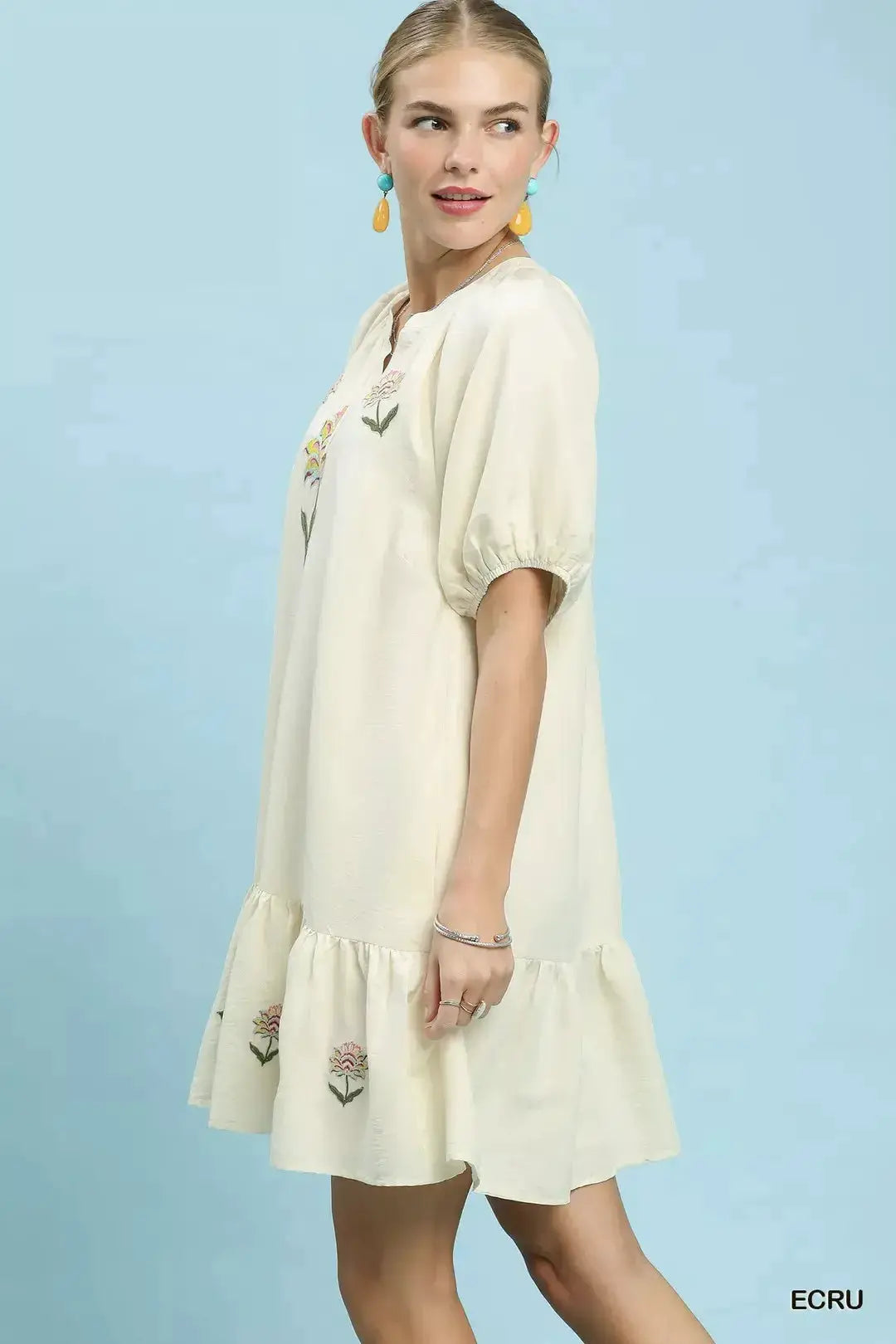 Embroidered Floral Babydoll Dress | Umgee by Trendsi