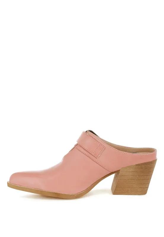 Holler Carved Buckle Statement Mules | Rag Company by Rag Company