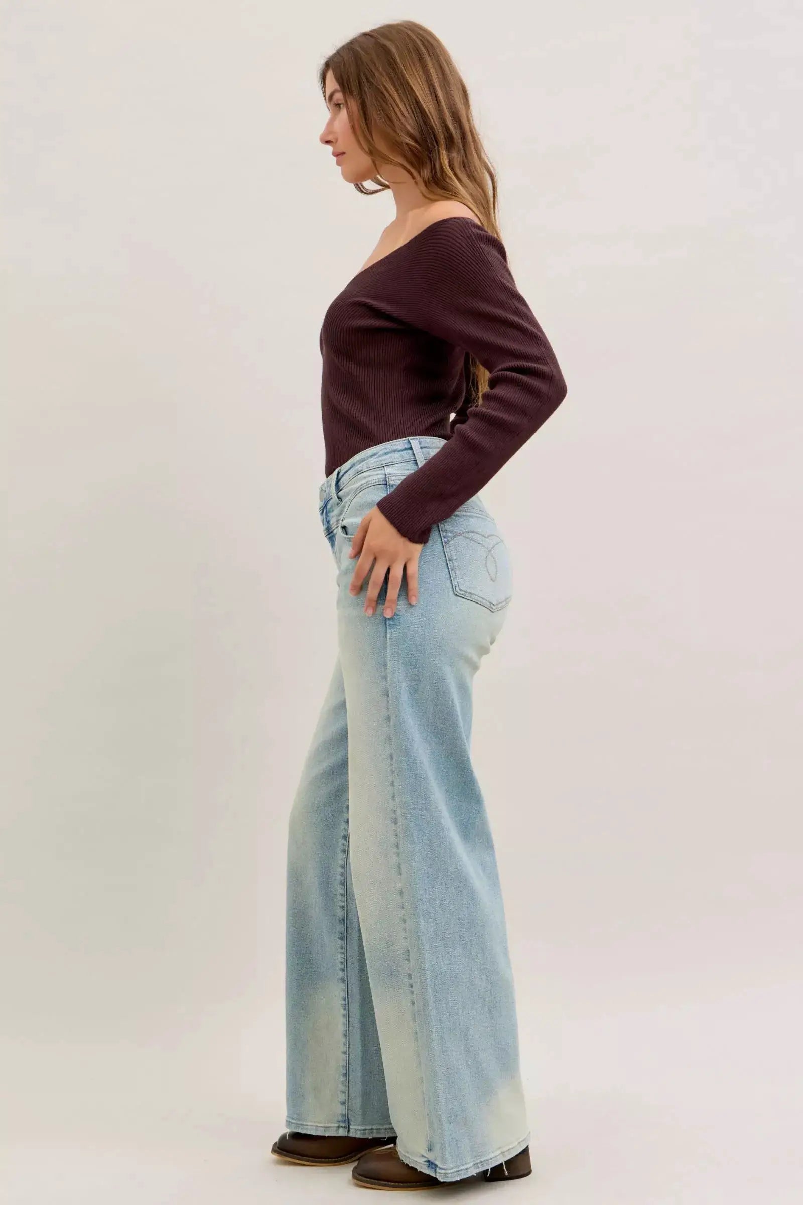 High Waist Column Straight Jeans | Judy Blue by Trendsi