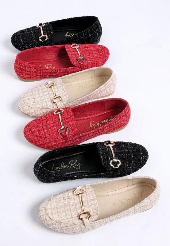 Drairi Horsebit Detail Tweed Loafers | Rag Company by Rag Company