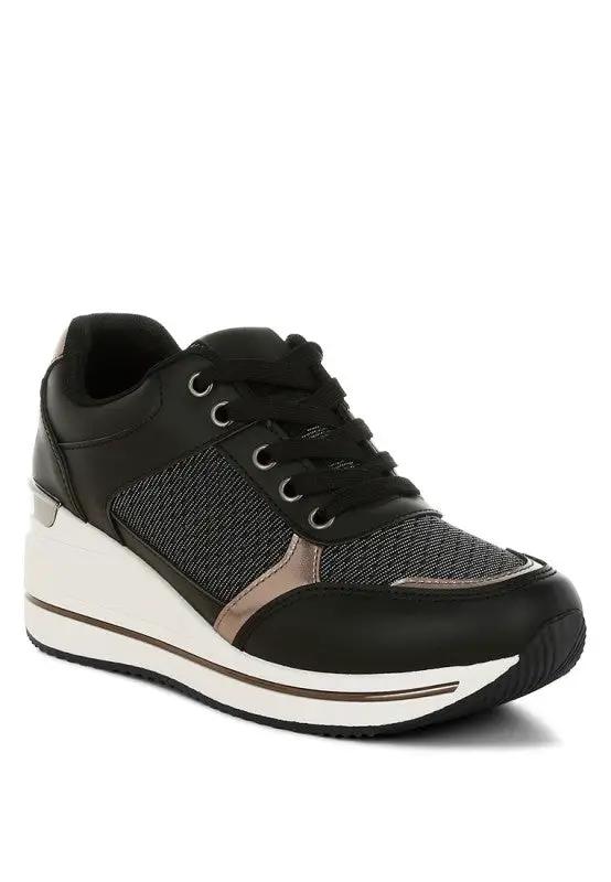 Vespera Faux Leather & Mesh Sneakers | Rag Company by Rag Company
