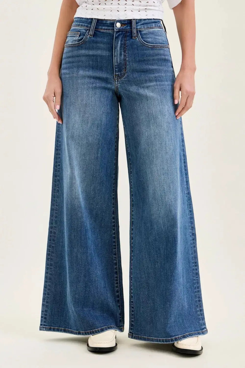 High Waist Palazzo Jeans | Judy Blue by Trendsi