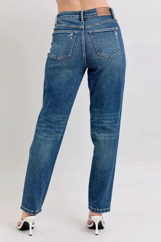 High Waisted Rigid Magic Straight Leg Jeans Plus | Judy Blue by Trendsi