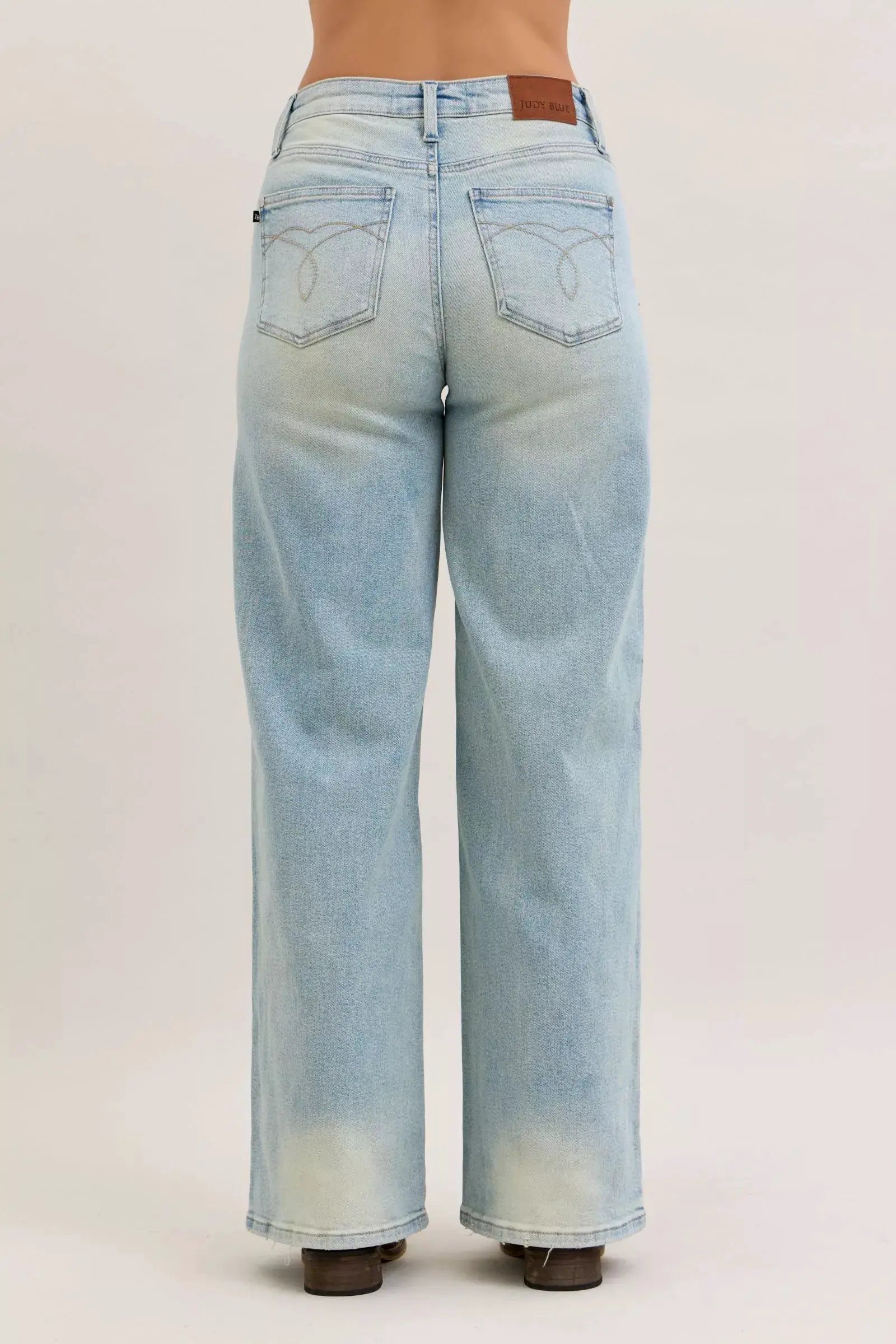 High Waist Column Straight Jeans | Judy Blue by Trendsi