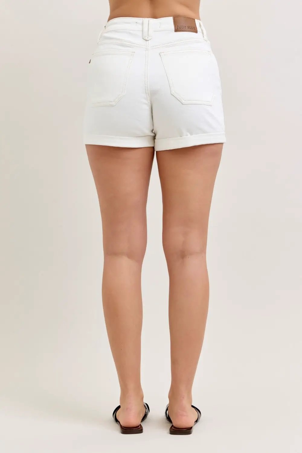 High-Waisted Aurora Weekender Short with Double Rolled Cuff | Judy Blue by Trendsi