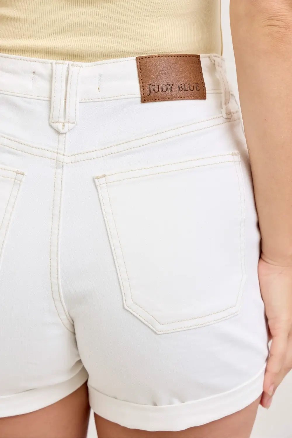 High-Waisted Aurora Weekender Short with Double Rolled Cuff | Judy Blue by Trendsi