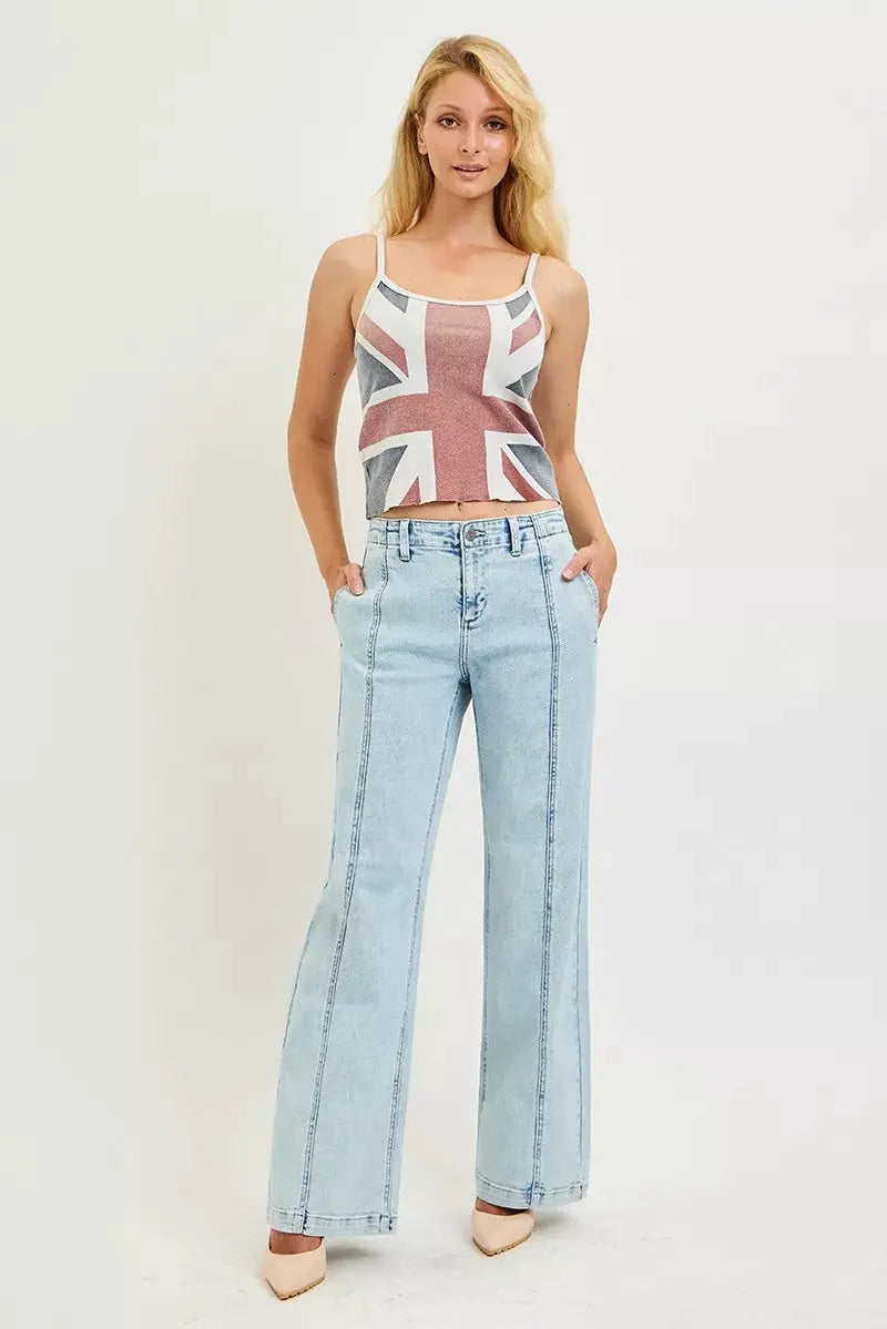 Slouchy Wide Leg Jeans | RISEN by Trendsi