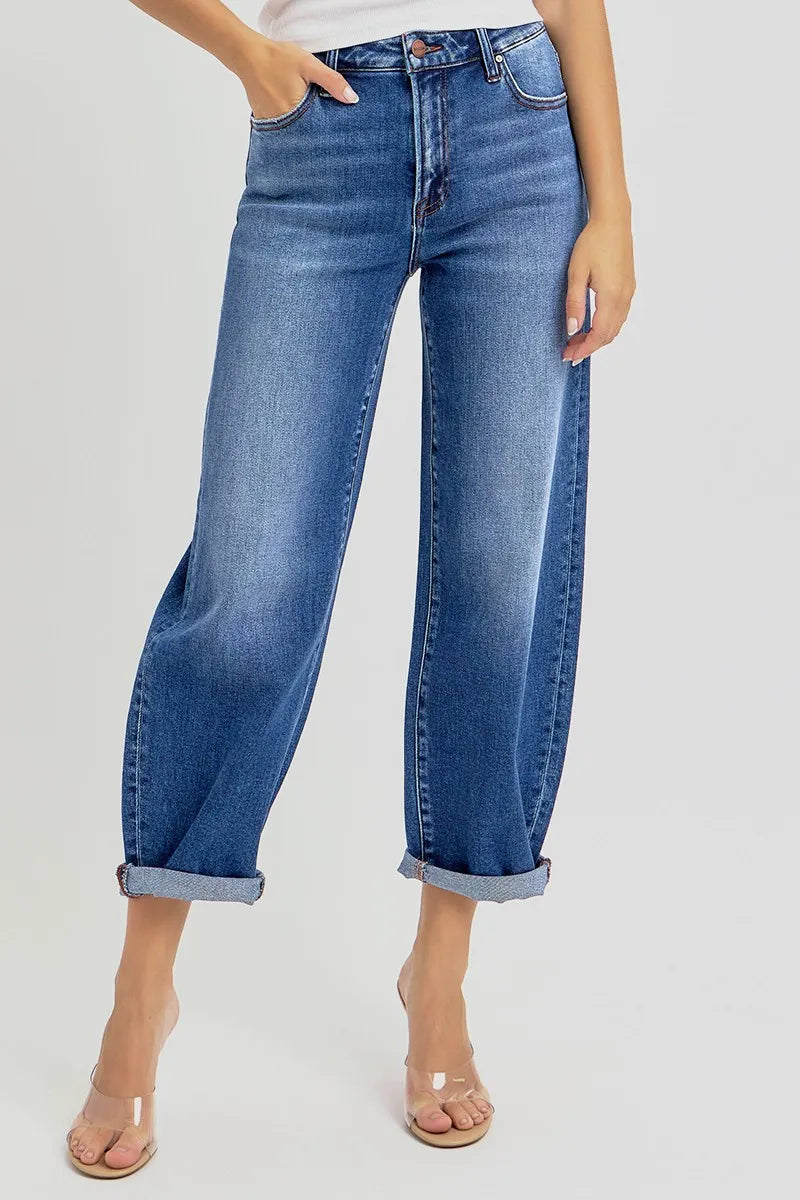 Judy Blue plus size high rise denim shorts front view 2