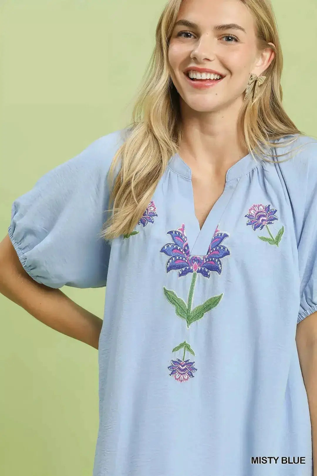 Embroidered Floral Babydoll Dress | Umgee by Trendsi