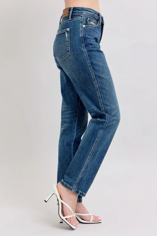 Rigid Magic non-distressed denim jeans side 2 
