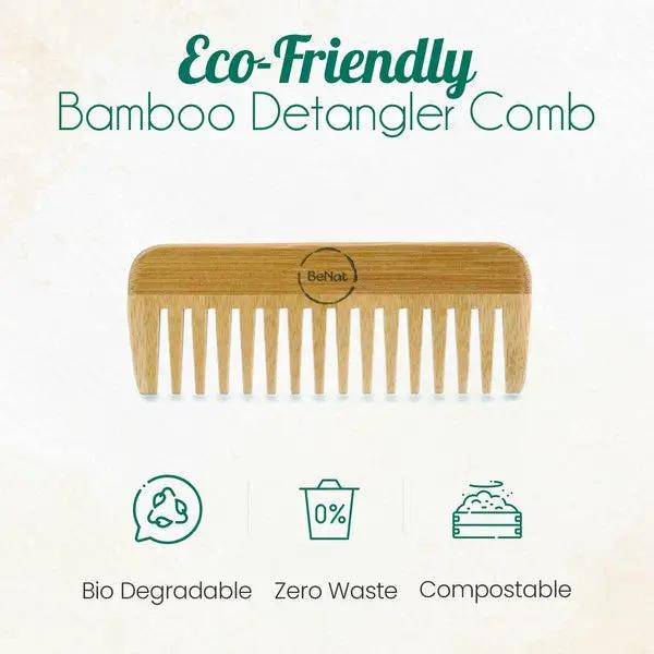 All-Natural Bamboo Hair Comb | BeNat by BeNat